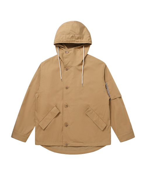 хлопок худи windbreaker_beige