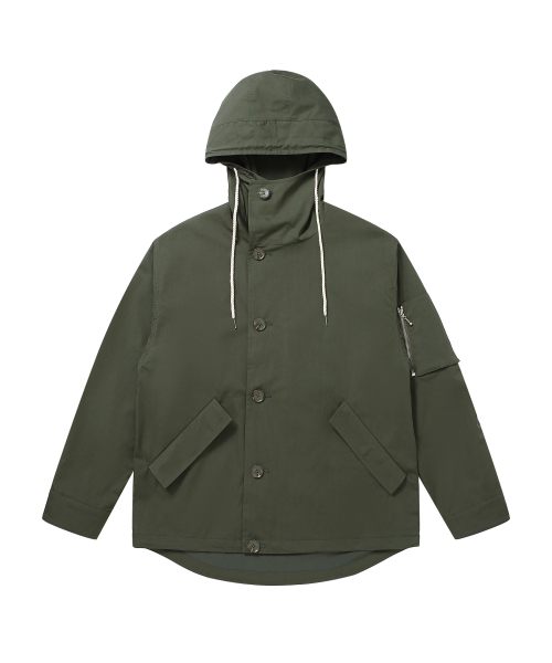 хлопок худи windbreaker_khaki