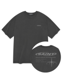 세인트페인(SAINTPAIN) SP 피그먼트 서클 세인트 반팔 티셔츠-차콜