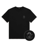 셔터(SHUTTER) MINI TORY LOGO 오버핏 반팔 티셔츠 (SS024) 블랙