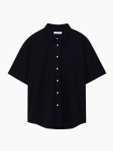 소신(SOCIN) Premium Cotton urban half shirt (Black)