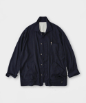 라퍼지스토어(LAFUDGESTORE) [SS Ver.]린넨 프렌치 워크 5P 셔츠 자켓_Classic Blue