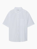 소신(SOCIN) Premium Cotton urban half shirt (White)