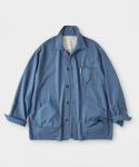 라퍼지스토어(LAFUDGESTORE) [SS Ver.]린넨 프렌치 워크 5P 셔츠 자켓_Clear Blue