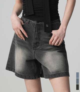 어반드레스(AVANDRESS) Lovely Stitch Denim Shorts - 3CO...