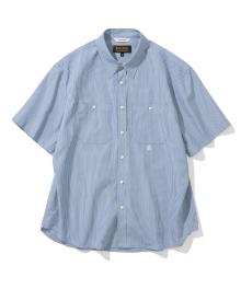 AE stripe pocket s/s shirt blue