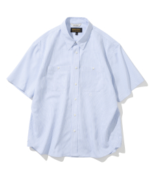 AE stripe pocket s/s shirt light blue