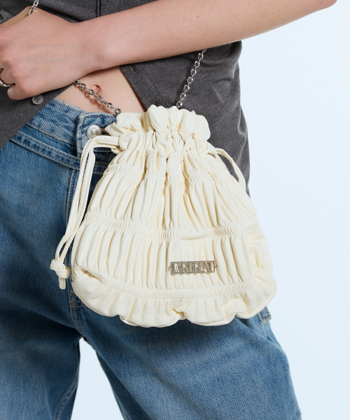 라티젠(LARTIGENT) L11 WRINKLE CHAIN BAG(2 COLOR) - 사이즈