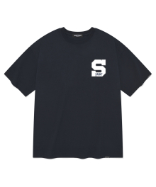 SP 이니셜 반팔 티셔츠-네이비