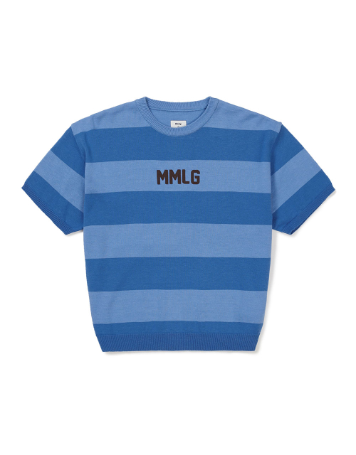 [Mmlg]BLOCK полоса HF трикотаж(blue)