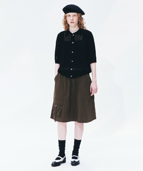 крючок s/s трикотаж кардиган(женский)чёрный