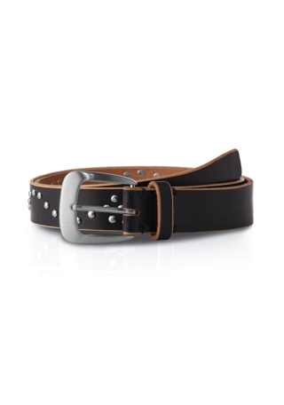 세비지(SAVAGE) 410 Stud Leather Belt - Black