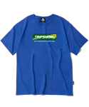 트립션(TRIPSHION) GREEN BOX 로고 티셔츠 - 블루