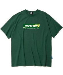 GREEN BOX 로고 티셔츠 - 그린