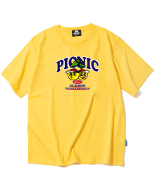 YELLOW BALL PICNIC 그래픽 티셔츠 - 옐로우