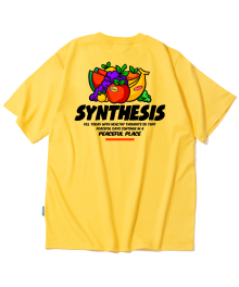 ASSORTED FRUITS 그래픽 티셔츠 - 옐로우