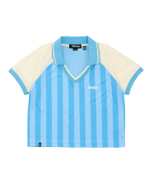 W SOCCER CROP T-SHIRTS [SKY BLUE]