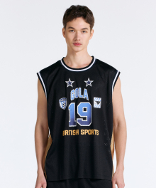 MESH BASKETBALL SLEEVELESS [BLACK]