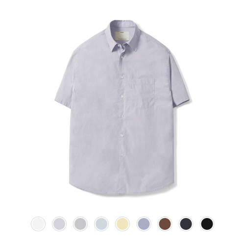 короткий рукав Comfort Shirt_Cotton/лён-6 цвет