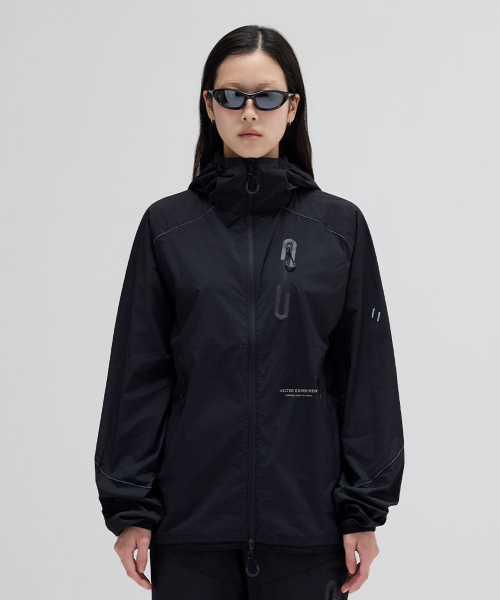светлый PACKABLE WINDBREAKER_BLACK_WOL058