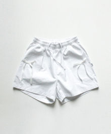 Cotton Ribbon Shorts White