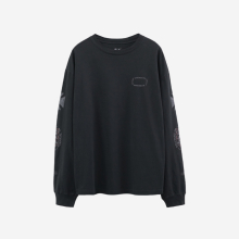 GRAPHIC LONG SLEEVE TEE - WASHED BLACK