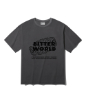 비터(BITTER) Bitter World Pigment T-Shirts Charcoal
