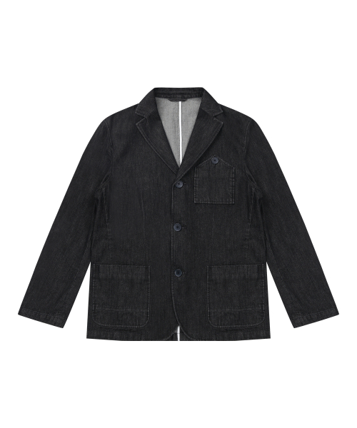 джинс 3button jacket_black