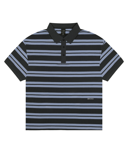 GT069 регбийная полосатая футболка (BLUE/GRAY)