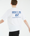 엔비에이(NBA) NYK 다이나믹 스몰 로고 반팔 티셔츠(N242TS021P) 화이트