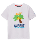 서플로(SURFLO) 남녀공용 SMILE PALM Short Sleeved T-Shirt 반팔 티셔츠