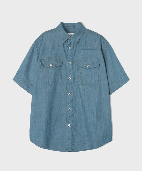 Джинсовая футболка Stone Washed [Blue]