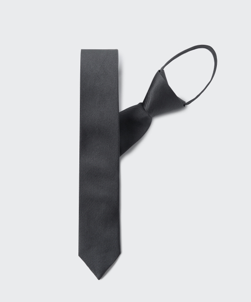 무신사 스탠다드() 오토매틱 실크 슬림 솔리드 넥타이 [그레이] 상품 이미지