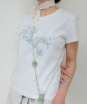 타입서비스(TYPESERVICE) Cloudy Flower T-Shirt [Off White]