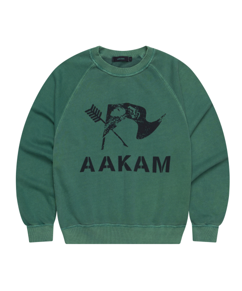 Flag Printed Sweatshirts (Green)