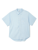 로어즈(LORES) Stripe S/S Shirt - Blue