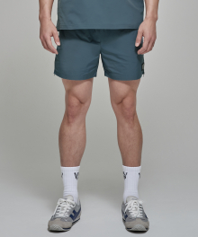 Triple V Tab Woven Set-up Shorts [Dusty Blue]