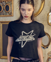 HOWLING CROP TEE black