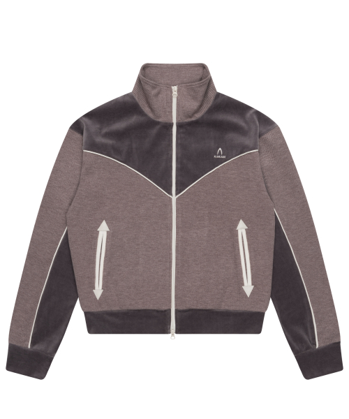 Western Piping Track Jacket (Ash Brown)