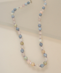 트레쥬(TREAJU) pastel color gemstone Necklace