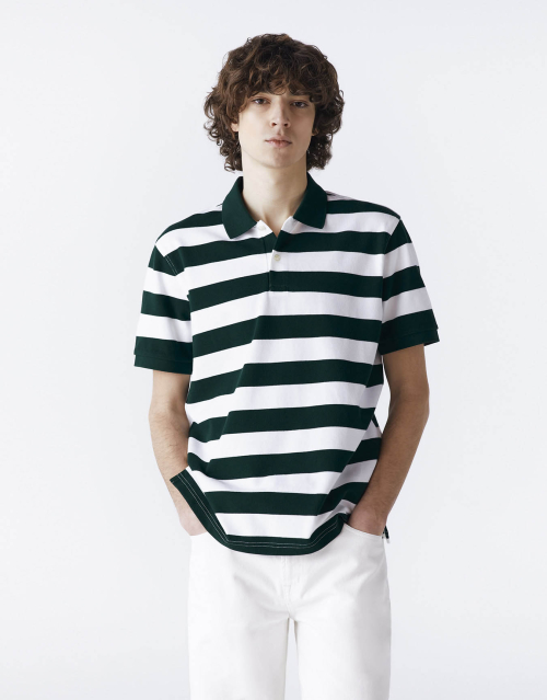 Поло в полоску с коротким рукавом 014503 (4 colors)