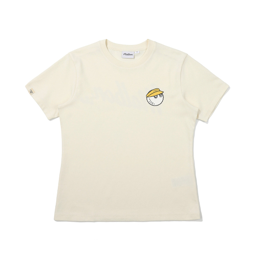 말본 골프() 베이직 버킷 라운드 티셔츠 CREAM (WOMAN) 상품 이미지