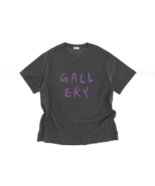Gallery Logo T-Shirt-Charcoal Grey