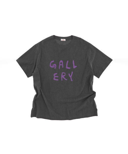 1011갤러리(1011 GALLERY) Gallery Logo T-Shirt-Charcoal Grey
