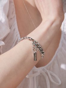 modern metal chain bracelet