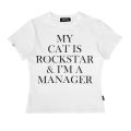 Big Font Rockstar T-shirt (Crop Ver.) (White)