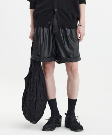 Easy Shorts - Black Leather