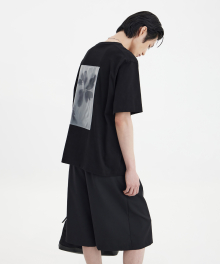 Printing Panel T-Shirt - Black