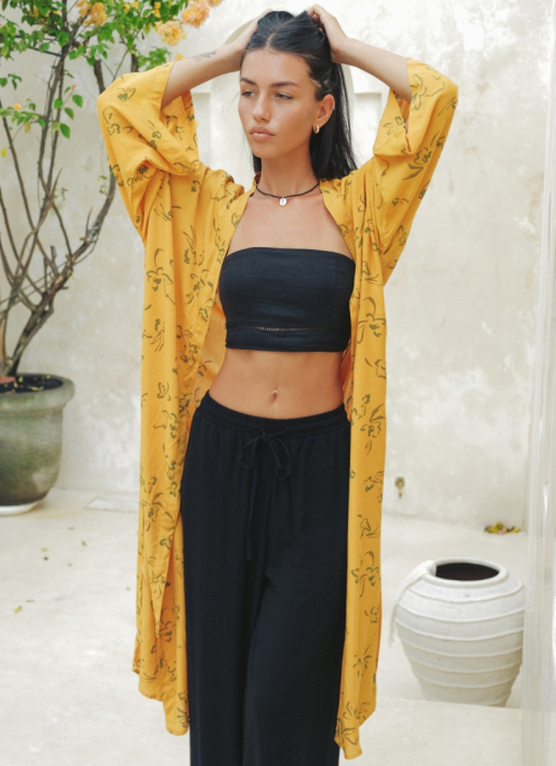 [Maxi Robe] Genista - Mustard