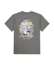 [스노우피크 X 성낙진] 캠핑 기어 반팔 티셔츠 Dark Gray (S24MUFTS88)